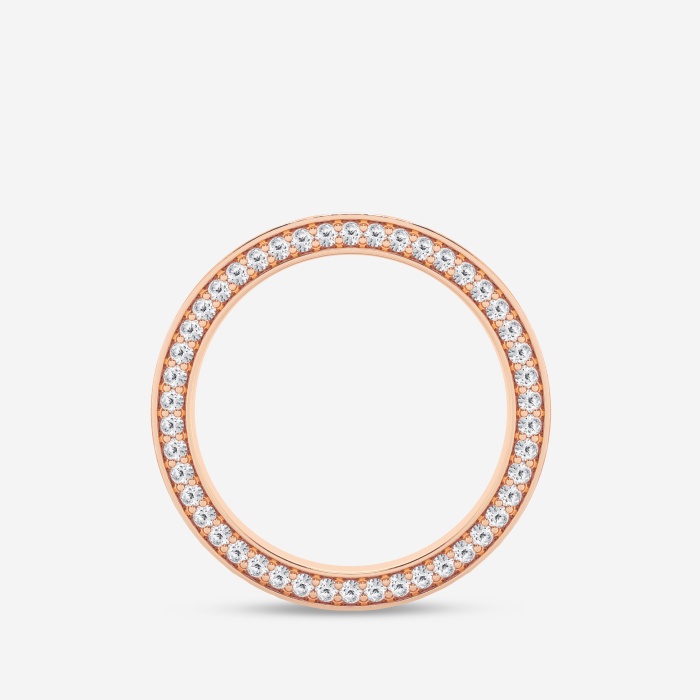 7/8 ctw Round Lab Grown Diamond 4mm Satin Finish Flat Eternity Band